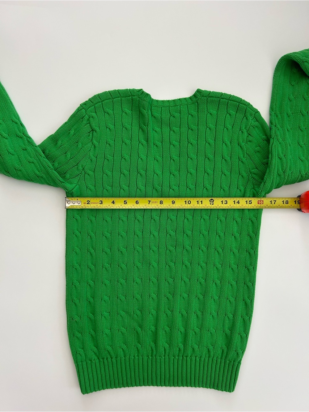 Vintage Ralph Lauren Sport Cable Knit V Neck Sweater
Green
Pink Pony
Hong Kong
L - Picture 10 of 10